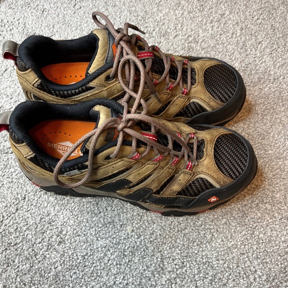Merrell boots mens 8.5 brown Moab vent 2‎ Waterproof Hiking outdoor gorpcore main image 8